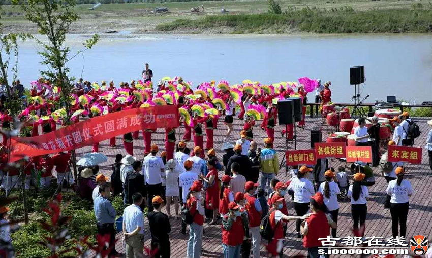 宝鸡扶风县渭河十里花海生态园举行隆重开园仪式