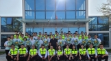 陕建一建集团第六公司在陕西省考古博物馆项目组织开展六公司2020年度“师带徒”活动