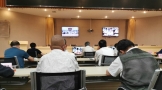 陕西省关工委视频工作会议，在市委视频会议室召开，庆祝关工委成立三十周年
